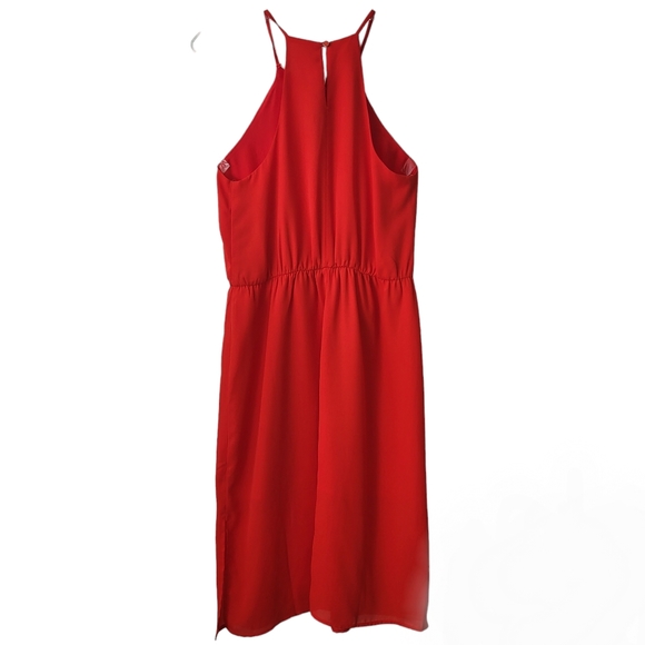 Everly Red Mid Lenght Alyssa Dress Ladies Medium - Picture 3 of 6